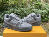 Authentic LV Trainer Silver Grey