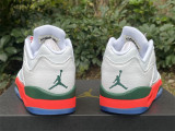 Authentic Air Jordan 5 Low White Orange