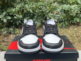 Authentic Air Jordan 1 Low White Black
