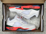 Authentic Air Jordan 5 Low White Orange