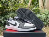 Authentic Air Jordan 1 Low White Black