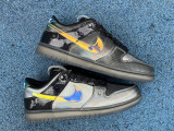 Authentic Nike Dunk Low  Hyperflat  Black and Multi-Color