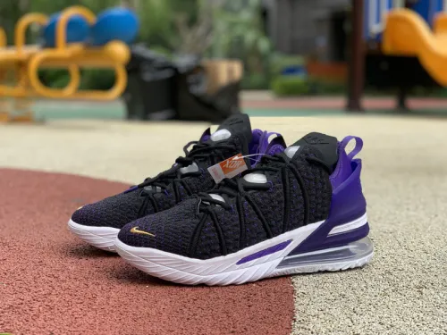 Authentic Nike LeBron 18 Black/Purple