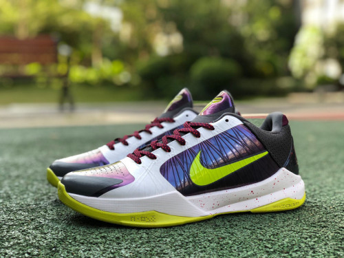 Authentic Nike Kobe 5 Protro White/Cyber Dark Grey