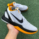 Perfect Nike Kobe 6 Protro White/Orange/Black
