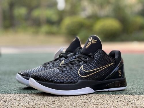 Authentic Nike Zoom Kobe 6 MAMBA BLACK /Metallic Gold