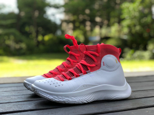 Authentic CURRY 4 FLOTRO White/Red