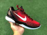 Authentic Nike Zoom Kobe 6 Challenge Red/White Black