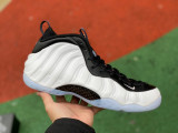 Authentic Nike Foamposite One White/Metallic Silver-Black