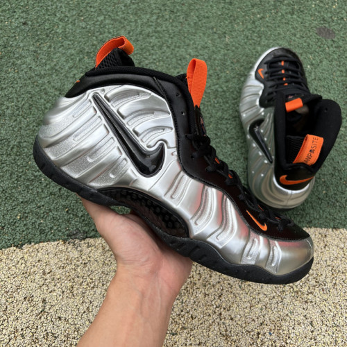 Authentic Nike Air Foamposite Pro FLT Silver/Black