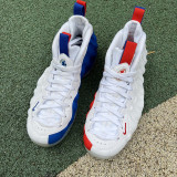 Authentic NIKE Air Foamposite One USA  White-Game Royal