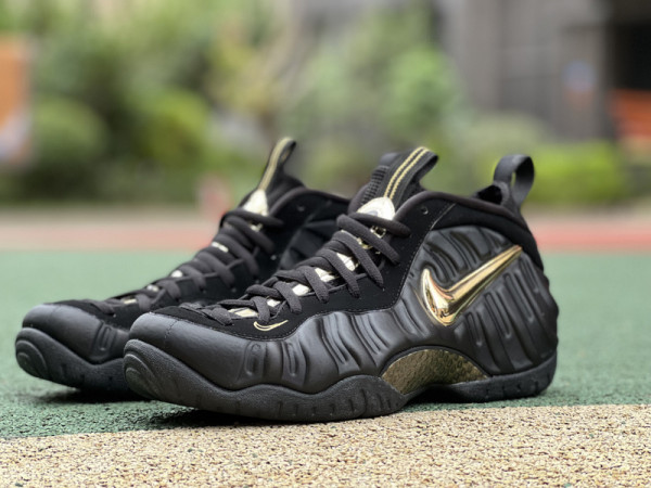 Authentic Nike Air Foamposite Pro Black/Metallic Gold