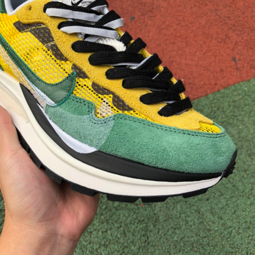 Authentic VaporWaffle x Sacai Grass Green and Yellow