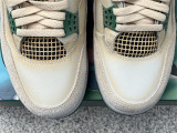 Authentic Air Jordan 4 Retro White/Green/Black