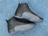 Authentic Air Jordan 12  Black Wolf Grey