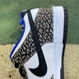 Authentic Nike Dunk Low White/Blue Black