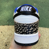 Authentic Nike Dunk Low White/Blue Black