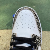 Authentic Nike Dunk Low White/Blue Black
