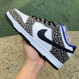 Authentic Nike Dunk Low White/Blue Black