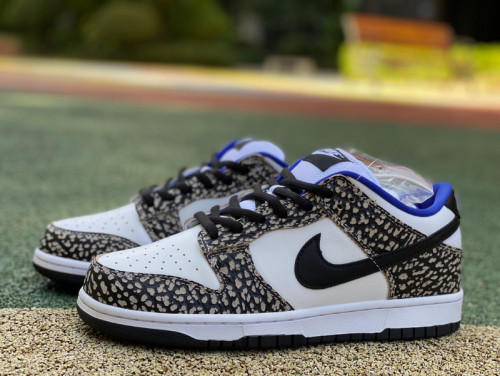 Authentic Nike Dunk Low White/Blue Black