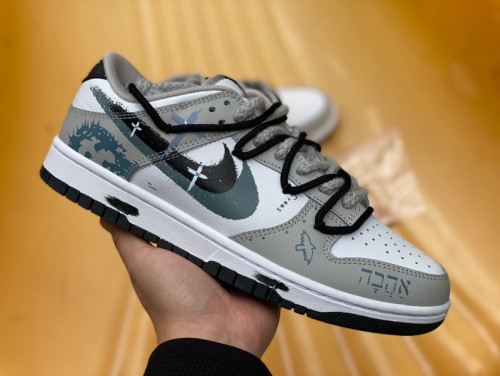 Authentic Nike Dunk Low White/Black/Cool Grey