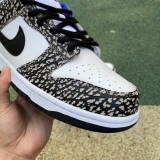 Authentic Nike Dunk Low White/Blue Black