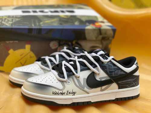 Authentic Nike Dunk Low BIGNIU Black/White