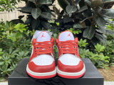 Authentic Air Jordan 1 Low Wine Red/White