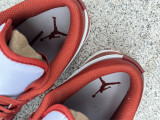 Authentic Air Jordan 1 Low Wine Red/White