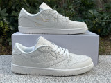Authentic Louis Vuitton X Air Jordan 1 Low White
