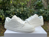 Authentic Louis Vuitton X Air Jordan 1 Low White
