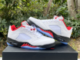 Authentic  Air Jordan 5 Low “Fire Red”
