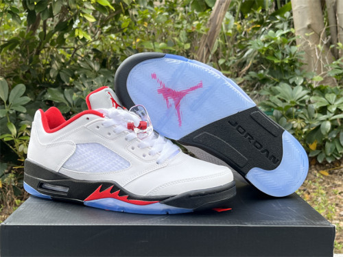 Authentic  Air Jordan 5 Low “Fire Red”