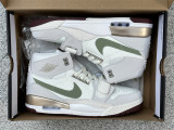 Authentic Jordan Legacy 312 White/Green/Grey