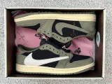 Authentic Travis Scott x Air Jordan 1 Low OG Black/Sail/Olive