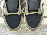 Authentic Travis Scott x Air Jordan 1 Low OG Black/Sail/Olive