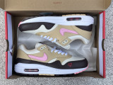 Authentic Nike Air Max 1 Sesame/Med Soft Pink
