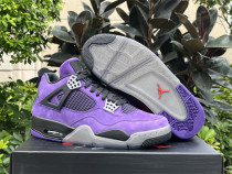 Authentic Travis Scott x Air Jordan 4 Purple