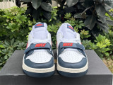 Authentic Air Jordan Legacy 312 Low White/Blue/Red