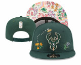 NBA Milwaukee Bucks Snapback Hat(6)