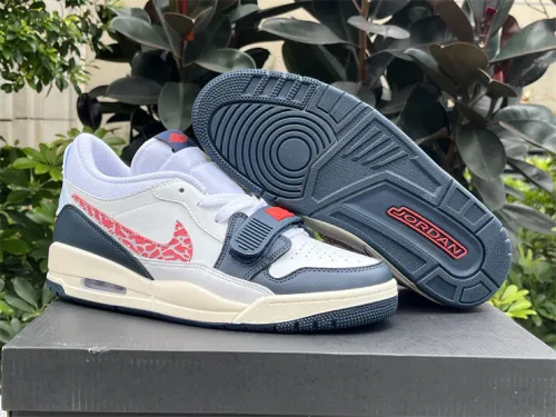Authentic Air Jordan Legacy 312 Low White/Blue/Red