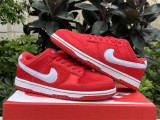 Authentic Nike Dunk Low GS “Valentine's Day” University Red/White