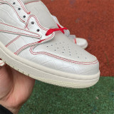 Authentic Travis Scott x Air Jordan 1 Low Plum/Sail