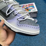 Authentic Nike Dunk Low Retro EMB Black Racer Blue/Grey