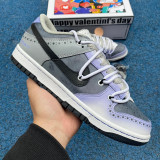 Authentic Nike Dunk Low Retro EMB Black Racer Blue/Grey