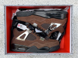 Authentic Air Jordan 4 WMNS Black/Brown