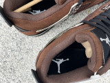 Authentic Air Jordan 4 WMNS Black/Brown
