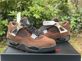 Authentic Air Jordan 4 WMNS Black/Brown