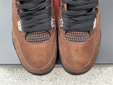 Authentic Air Jordan 4 WMNS Black/Brown