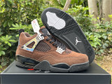 Authentic Air Jordan 4 WMNS Black/Brown